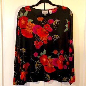 Chico’s floral long sleeve